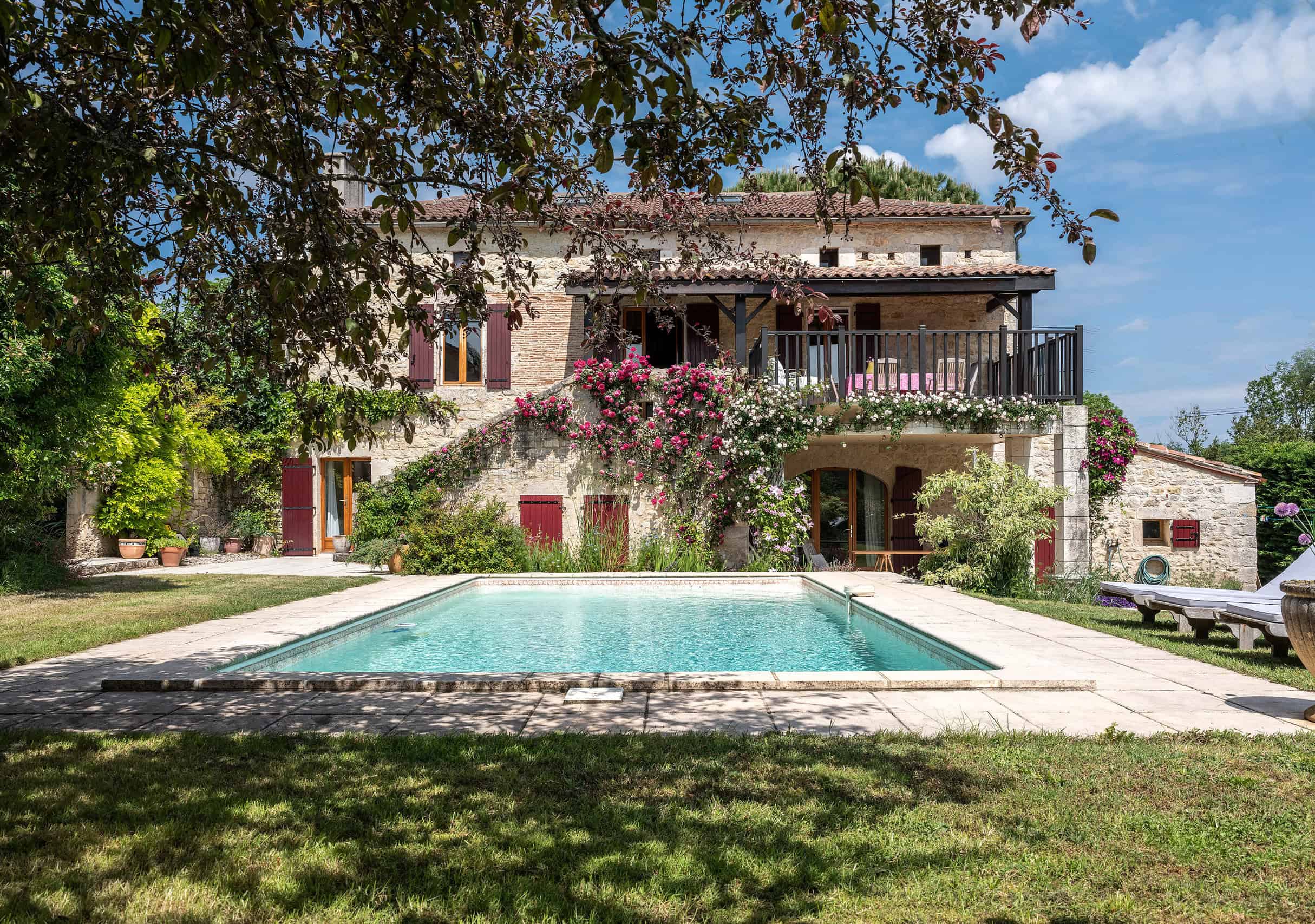 Country property with pool