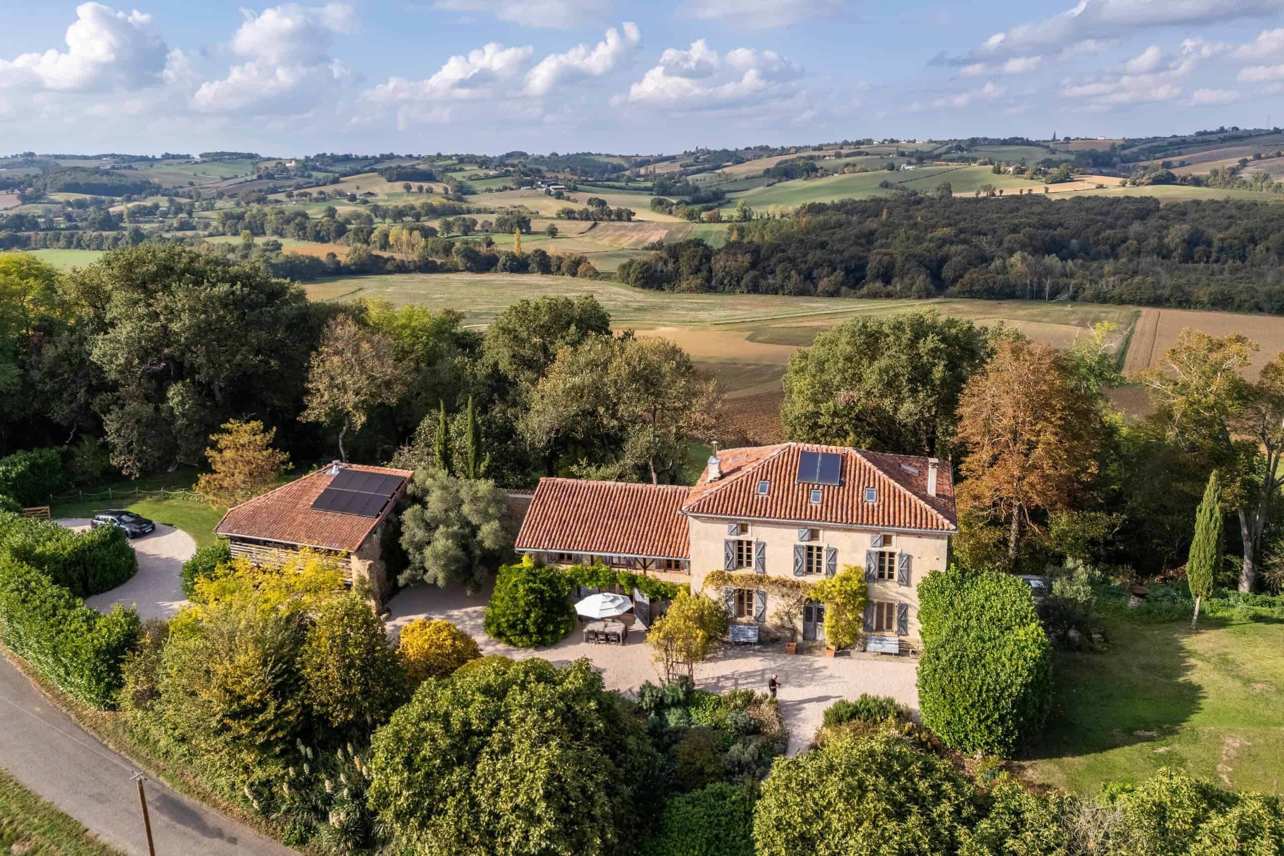 Country property with pool